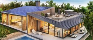 Imagen de casa con la última tecnología en tejados y cubiertas